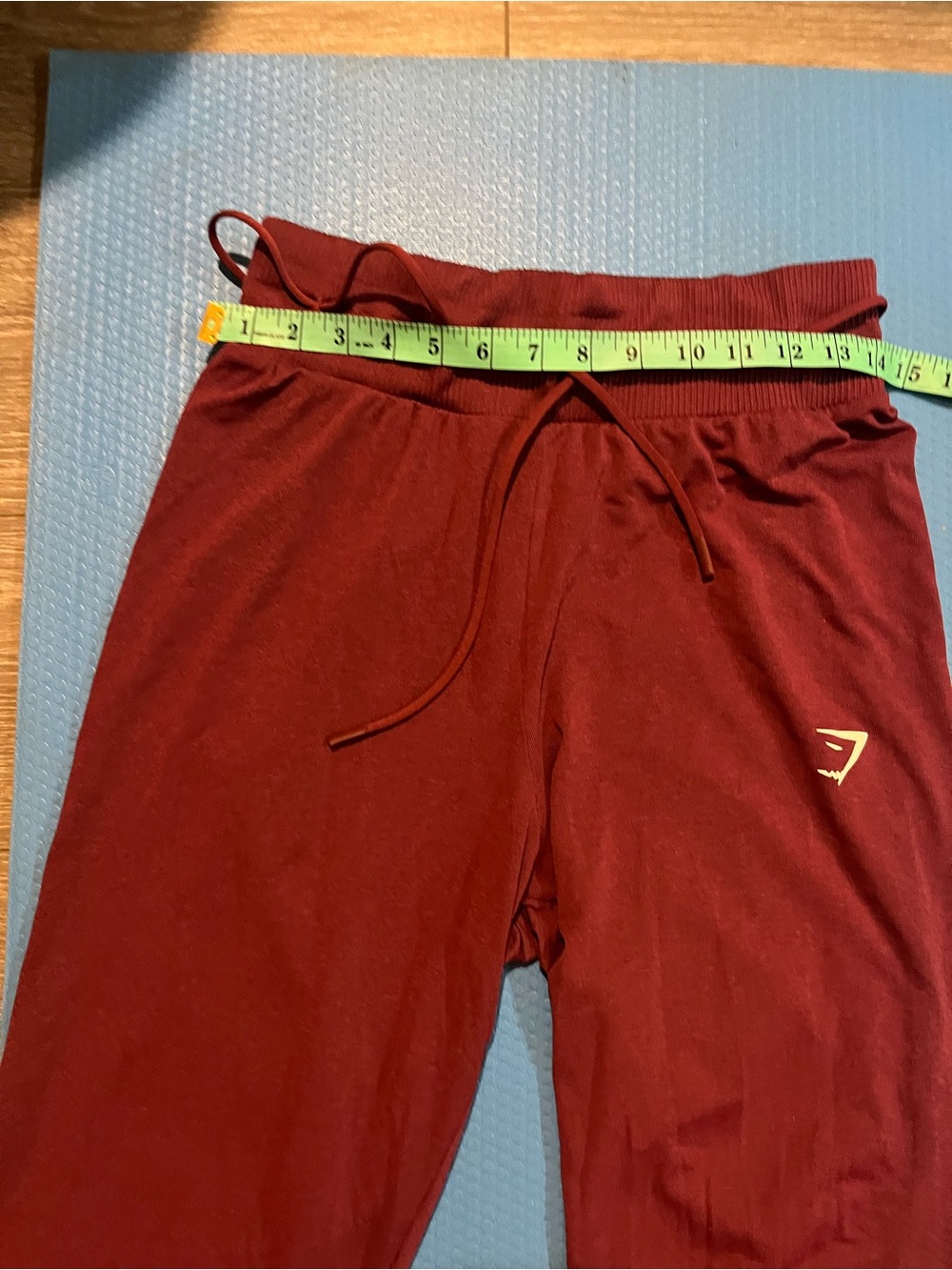 Gymshark Burgundy Ribbed Pants
